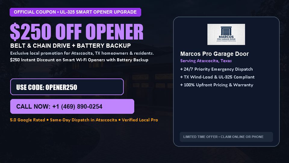 Marcos Pro Garage Door $250 OFF Premium LiftMaster Opener Installation