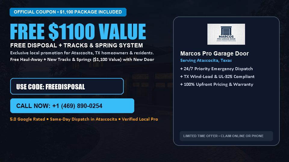 Marcos Pro Garage Door FREE Haul-Away & Heavy-Duty Tracks with New Door